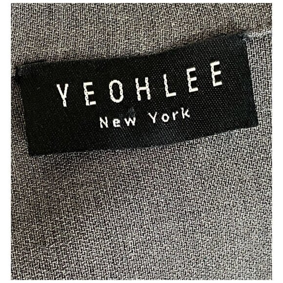 VINTAGE YEOHLEE New York Dress and Jacket Set 2-PC Wool-Blend Gray Womens Sz 10 - Picture 3 of 8